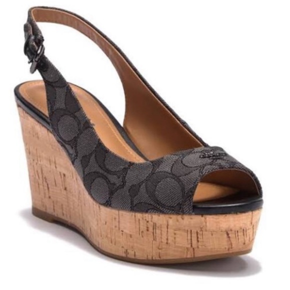 Coach “Ferry” Wedges Size 9 EUC - Picture 1 of 6